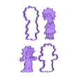 lisa y maggie.stl Set x6 cookie cutter simpsons