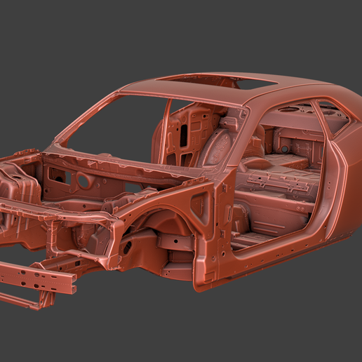 Dodge Challenger 2016 Bodyshell/ Chassis 3D Scan