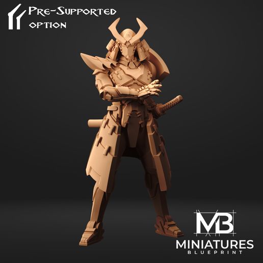 🤖 Robot Samurai ZX2・ 3D File for 3D printing・Cults