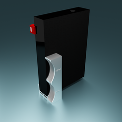 Support V6 vertical.png Download free STL file Vertical Freebox support revolution V6 • 3D printer design, Xdorf