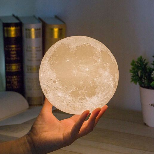 Lamps moon1.jpg Fichier STL gratuit Lampe -Moon・Plan pour imprimante 3D à télécharger, tarasshahmatenko
