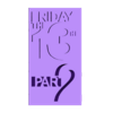 Friday the 13th Part 2 Teaser.stl Vendredi 13 (1980), Vendredi 13 partie 2 Logos