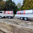 IMG_20230425_154503.jpg Keitruck D12 WPL 1/16 mini truck long trailer and beer can holders