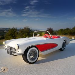 1.jpg Файл 3D 57 chevy corvette・Модель 3D-принтера для скачивания