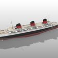 2.jpg SS Normandie ocean liner printable model, full hull and waterline versions