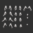 bjdhands2.png Archivo 3D Manos y pies para muñeca BJD, modelo 3D STL para impresión 3D・Idea de impresión 3D para descargar