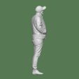 DOWNSIZEMINIS_man_baseball282b.jpg MAN STANDING POSE WITH BASEBALL CAP FOR DIORAMA PEOPLE CHARACTER