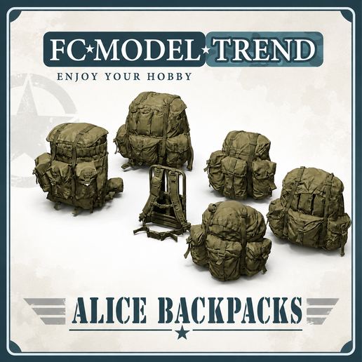 37485 Alice backpacks 1/35 scale.