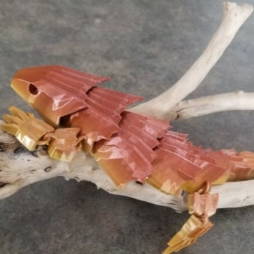 Jungle Reptile Lizard - Articulated 3D model