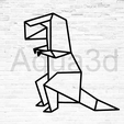 dino 5.png Wall decoration Dinosaurs origami