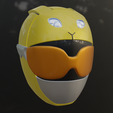 6.png Helmet power ranger beast morpher Yellow, Yellow