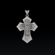 dfe86wsfd1s32d4s56df54sd.jpg Jesus Head Cross Pendant Modelo de impressão 3D