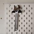 20240327_170948.jpg Peg Board Hammer and Shifting Wrench Holder (IKEA Skadis).