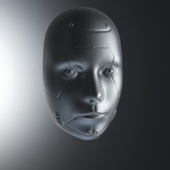 my_project-42-5.png Free 3D file Robot Face・3D printer design to download