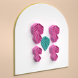 Leaf2-Vista-actual.png 3D file POLYMER CLAY CUTTER/Blade composed of 2 pieces/EULITEC.COM・3D printing template to download