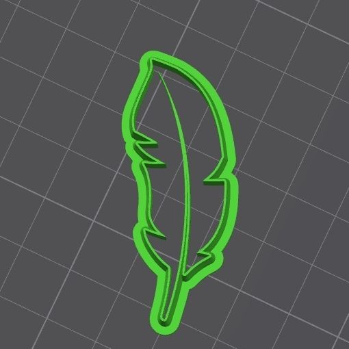 Pluma1.jpg Pack Cutter polymer clay / cookies shape Feather