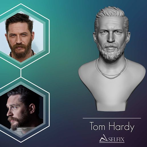 01.jpg Tom Hardy bust sculpture 3D print model