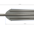 paddle_v14 v10-d21.png A real paddle blade for a rowing oar boat for 3d print cnc
