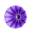 Impeller101.stl STL file Radial Engine, 7-Cylinders, Cutaway・Template to download and 3D print