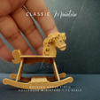 ROCKING-HORSE-MINI-DOLLHOUSE-4.png Rocking Horse, Nursery Room, Mini Dollhouse Furniture 1:12