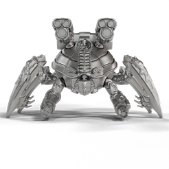 0001.png 3D file Sythopian Wars Asylumist Death Spider・Model to download and 3D print