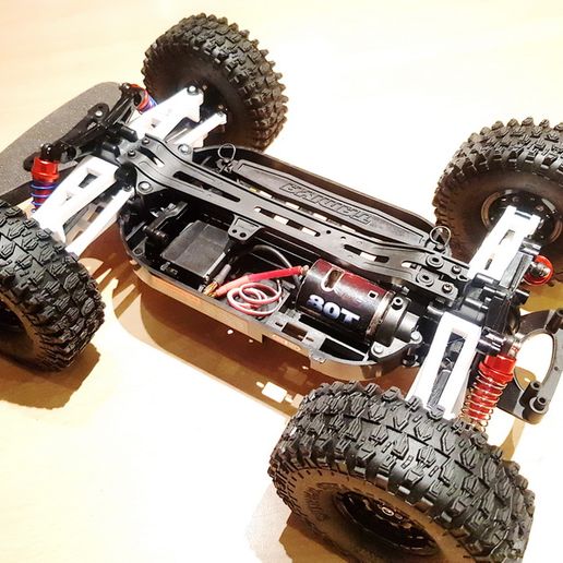 Tamiya TT-01 to TT-01B conversion kit (wide with 26cm) 3D model