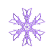Snowflake Small 063.stl 100 Snowflakes