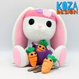 InShot_20240205_181600779.jpg Bunny Brothers, cute baby rabbits and their articulated carrot keychain