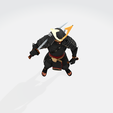 025.png Samurai-Krieger 3D