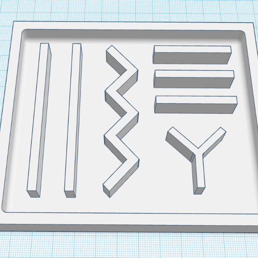 Suture pad mold 3D model