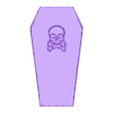 Box Top.stl Skull Hand Holding Coffin Box