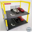 002.jpg 3D file 1/64 STACKABLE DISPLAY FOR HOT WHEELS, MATCHBOX ETC. - THE PARKING・3D printable model to download