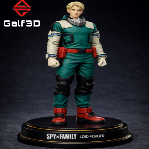 🦸‍♂️💥 Loid Forger x Deku - My Hero Academia - Anime Crossover - 3D Figure 💥🦸‍♂️