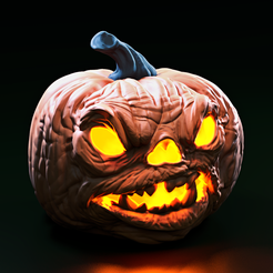 PumpkinRenderFinal.png CITROUILLE EFFRAYANTE D'HALLOWEEN 🎃