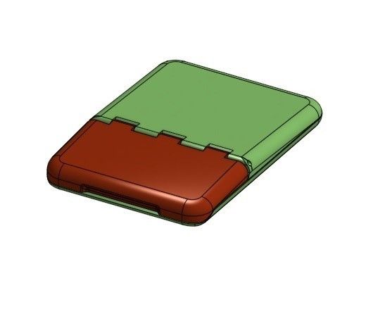 Etui monté.jpg Free STL file Credit card and identity card wallet・3D printing model to download, mrballeure