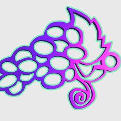 grape.png Бесплатный 3D файл Grape Fruit Pendant・Модель для загрузки и 3D-печати