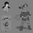 margo_sketch_09_display_large.jpg Bold Machines: Margo Main Character Model for The 3D Printed Movie