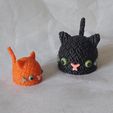 Mousy-Cat-Crocheted-wool-knitted-cute-creature-3D-print-Amigurumi-3.jpg Mousy Cat Crocheted - wool knitted effect cute creature - 3D print ready STL parts Amigurumi for FDM printer