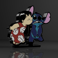 1.png Archivo 3D Lámpara Lilo & Stitch V2・Objeto imprimible en 3D para descargar