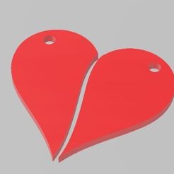 cora1.jpg Archivo STL Llavero corazon union・Objeto imprimible en 3D para descargar
