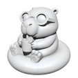 Capybara-on-Pool-Float-with-Lemonade5.jpg Capybara on Pool Float with Lemonade – Summer Chibi Figurine