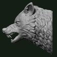 Wolf2.jpg Wolf head 3D print model