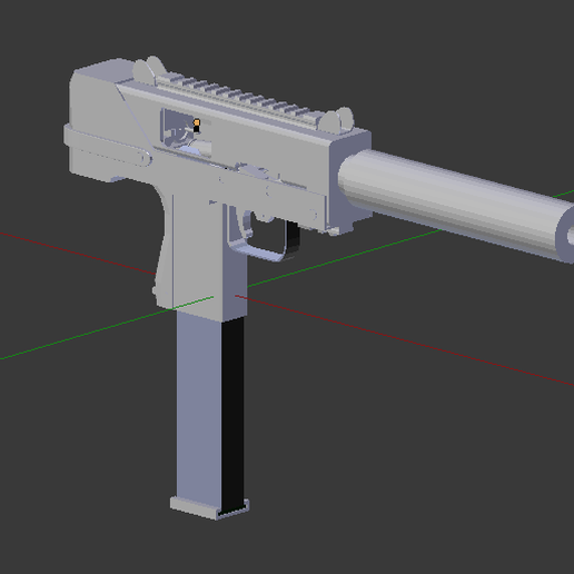 MAC 10 MOD FUNCTIONAL PARTS 3D model