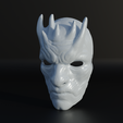 100.png Night King Face Mask - Cosplay Mask 3D print model
