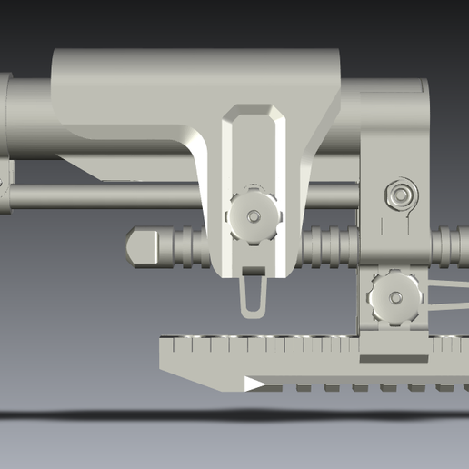 sniper stock 3D model