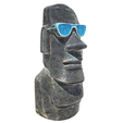model-8.png Moai statue wearing sunglasses and a party hat NO.4