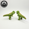 Flexi-Tiny-T-Rex,-P4.png Flexi Tiny T-Rex Dinosaur, Articulated fidget figure, keychain version included, 3mf included