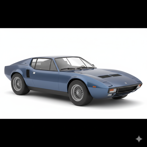 De Tomaso Mangusta race car, truck, diorama, car 3D, automobile, car, vehicle, garage, pickup, car STL, muscle car, SUV, hypercar, sports car, car model, vintage car, JDM, classic car, drift car, supercar