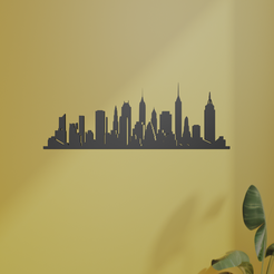 New-York-2.png STL file New York Skyline・3D printing design to download