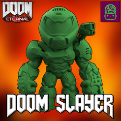 21.png Fichier STL Figurine à collectionner Doom Eternal Doom Slayer Modèle personnalisé haute résolution・Design à télécharger et à imprimer en 3D